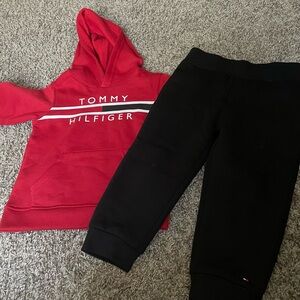 Red and black 2 piece Tommy Hilfiger set